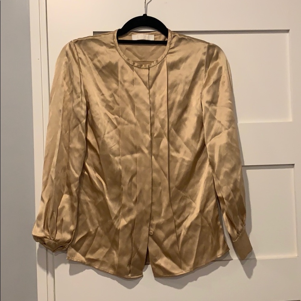 Chloe Silk Button Up Blouse